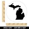 Michigan State Silhouette Rubber Stamp for Stamping Crafting Planners